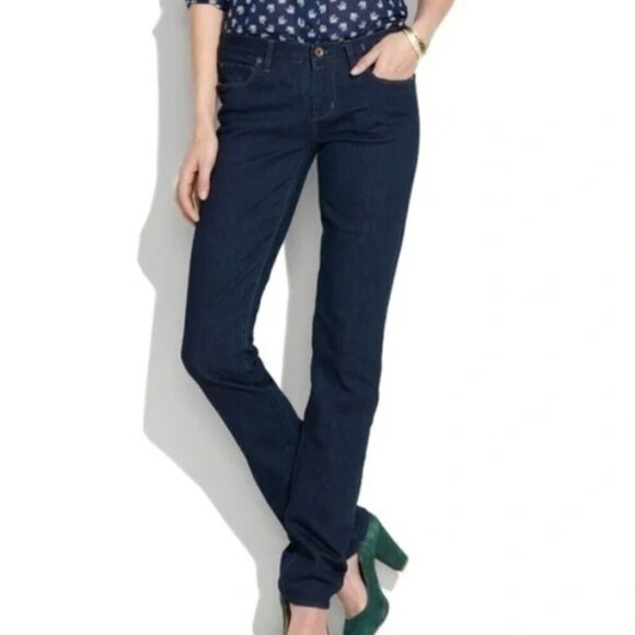 Madewell Denim - Madewell The Rail Straight Jean 28x34 Dark Wash